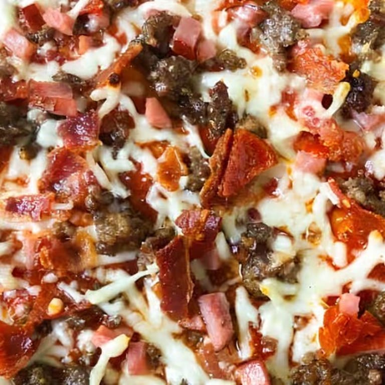 Indulge in Our Meat Pizza