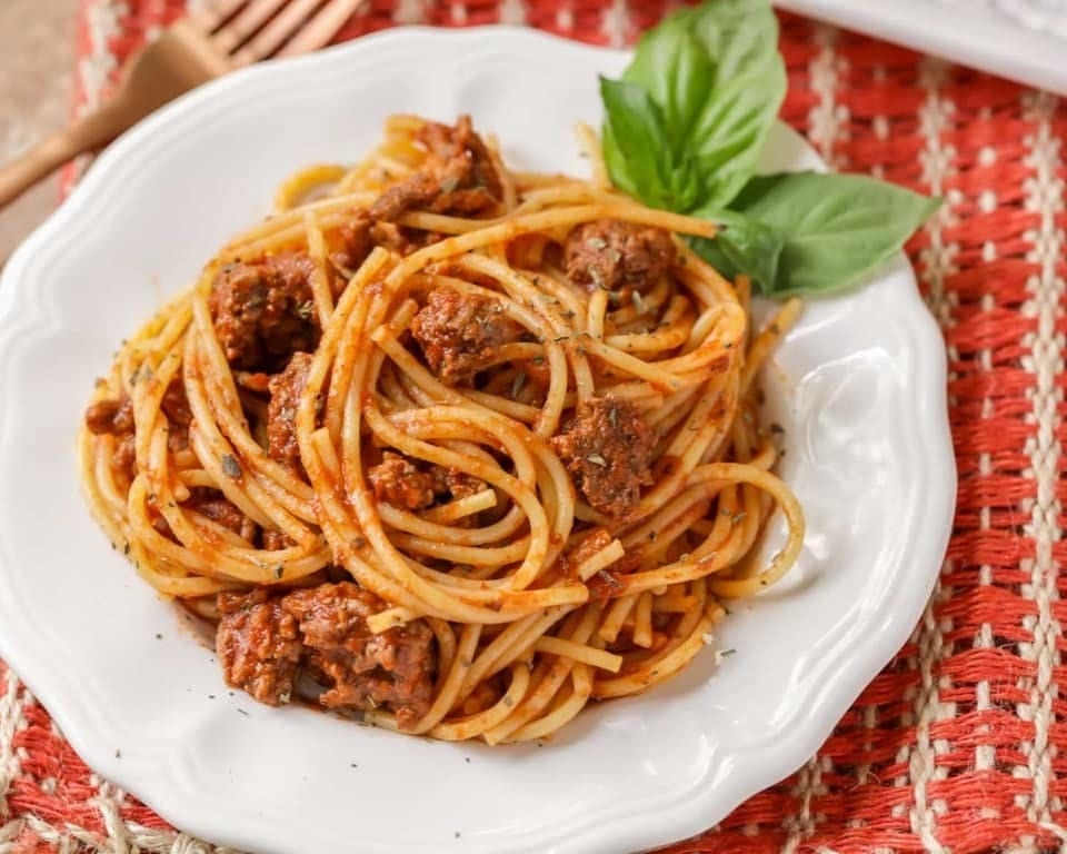 Spaghetti with Meat Sauce.