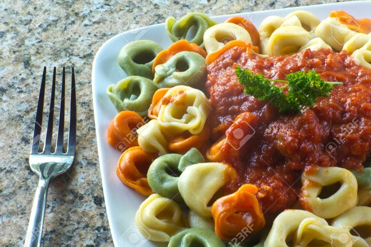 Tortellini with Marinara.