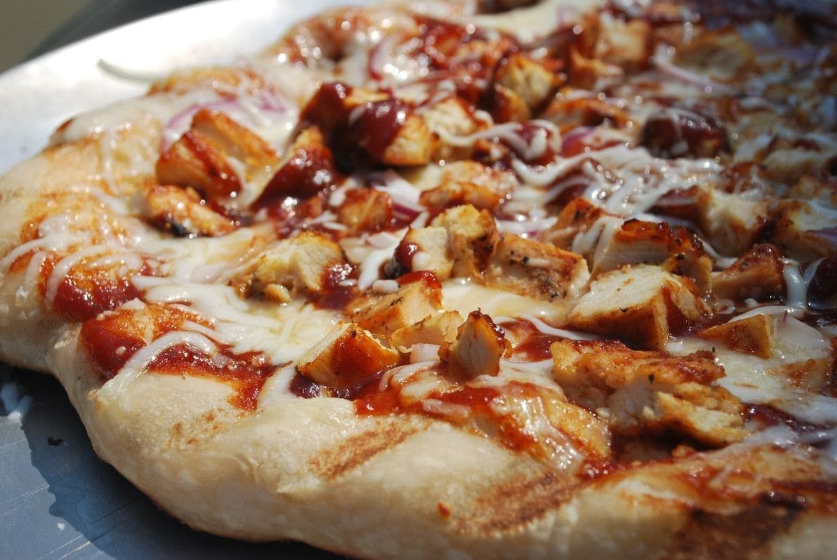 Chicken BBQ Pizza.