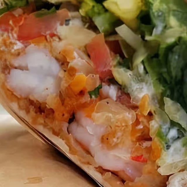 Buffalo Shrimp Wrap.