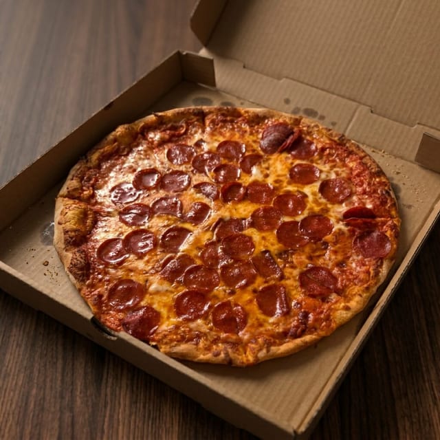 Large One Topping Pizza Super Bowl Special.