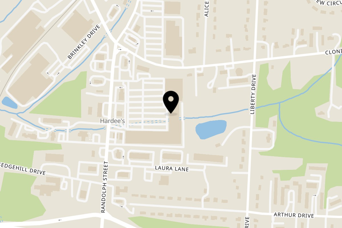 Map showing the location of Capri's Pizzeria & Family Restaurant on 1033 Randolph St #8 in Thomasville